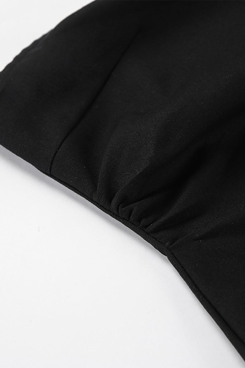 Aiertu  -Sexy Slit Zipper Strapless Tops aiertu
