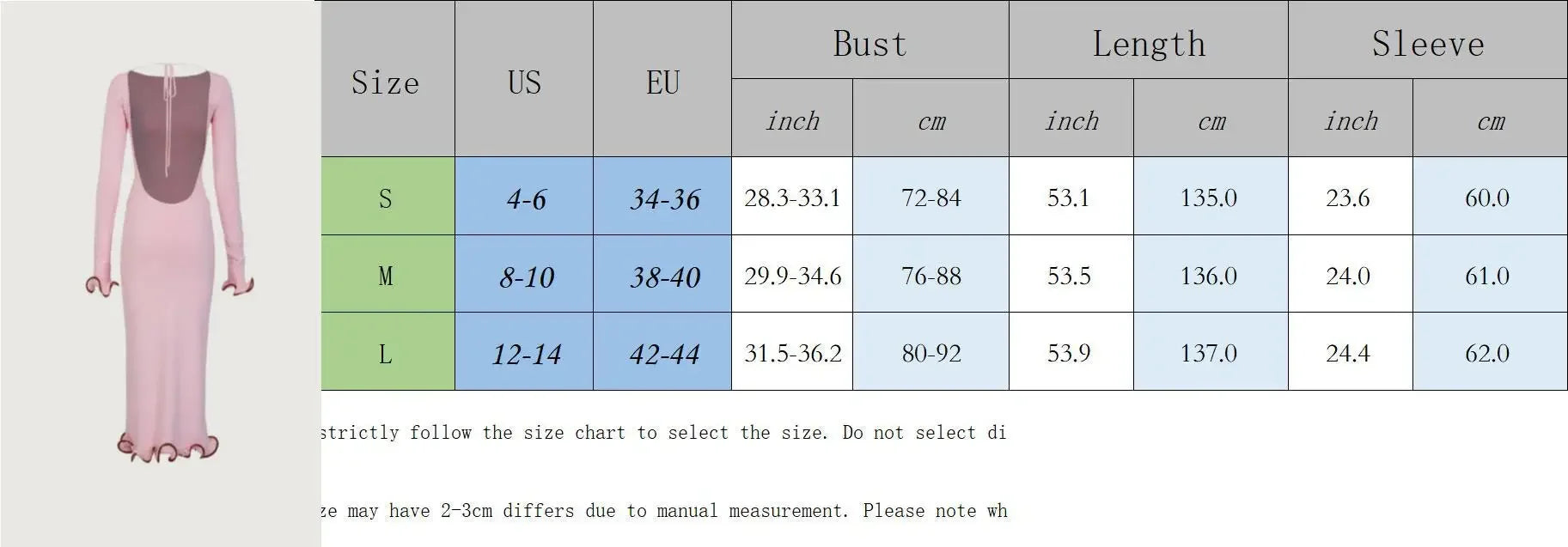 Aiertu  -  Winter Long Sleeve Knitted Dress Women Elegant Ruffles Maxi Dress Pink  Autumn Bodycon Party Dress Sexy Long Knitwear Aiertu