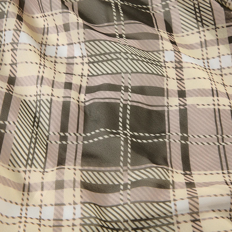 Aiertu  Sweet Plaid Bow Cute Simple Camisole Dresses Tops Fashion All-Match Retro Women Home Clothing Aiertu