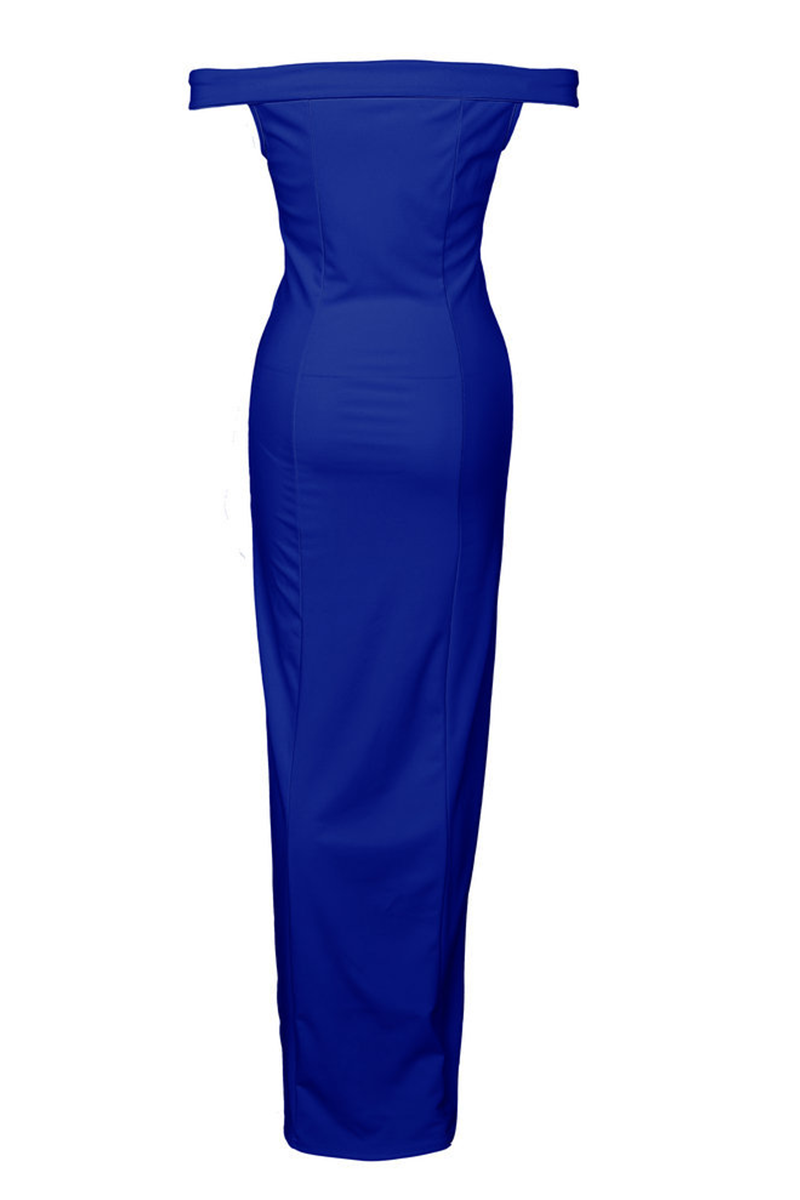 Aiertu  -  Fashion Elegant Solid Backless High Opening Off the Shoulder Irregular Dress Dresses(5 Colors) Aiertu