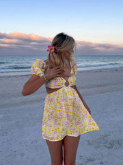 Aiertu  O ring short sleeve dress shopify