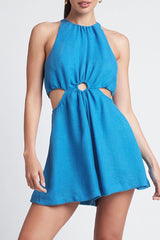 Aiertu  -  Casual Simplicity Solid Hollowed Out O Neck Loose Rompers Aiertu