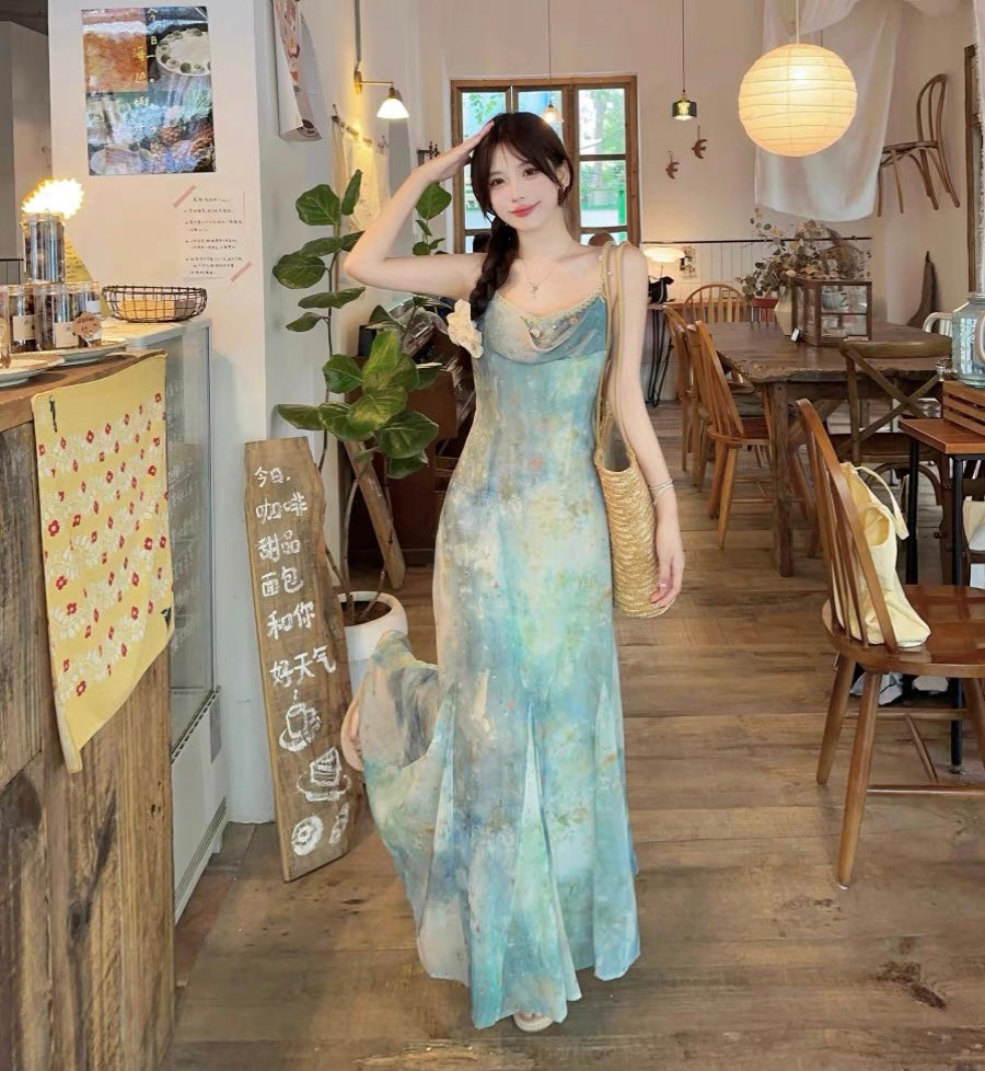 Aiertu  Sea Siren Ethereal Essence Style Dress Aiertu