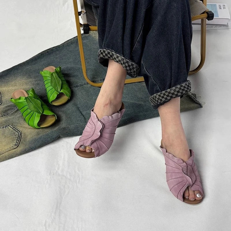 Aiertu  -  Women Slippers Designer Heeled Sandals New Shoes 2026 Summer Fashion Chunky Pumps Open Toe Elegant Sandalias De Mujer Dress Aiertu