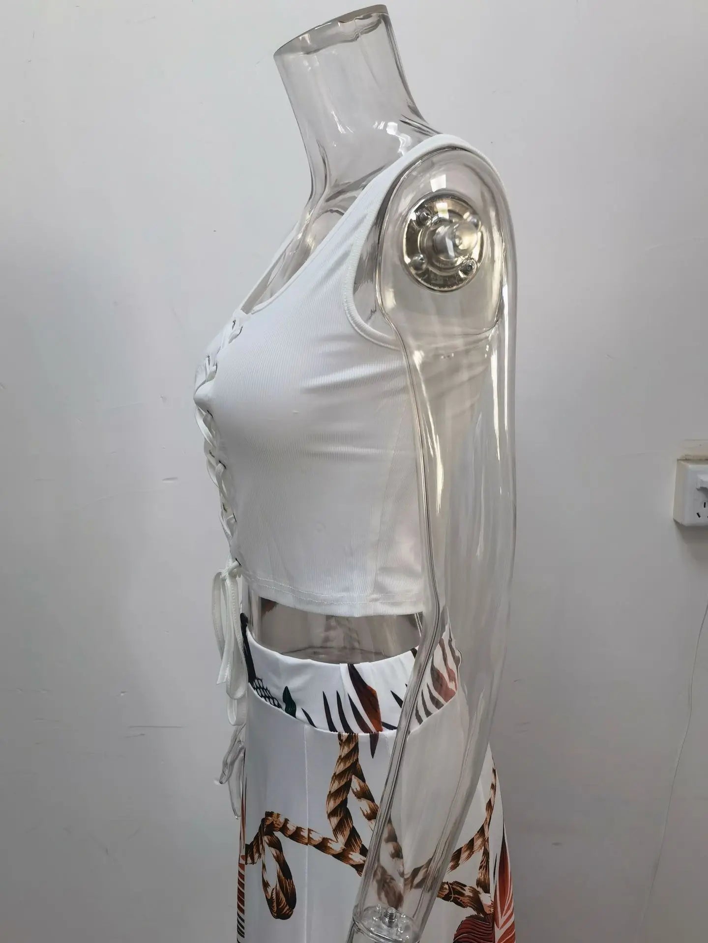 Aiertu  -  new European women's clothing fish bone bra vest for women Spice Girls summer straps hollowed-out short sleeveless top for women Aiertu