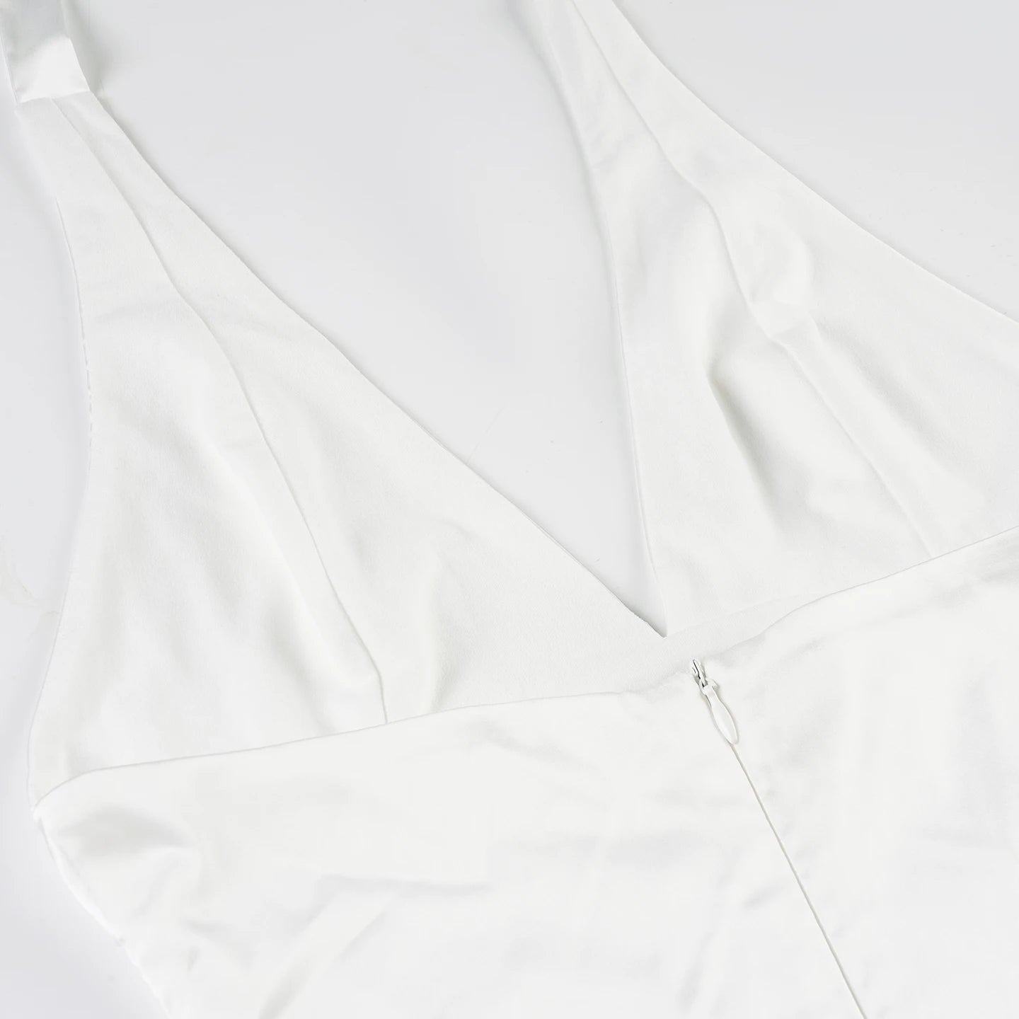 Aiertu  -  Elegant White A-line Dress Summer Sleeveless Deep V-neck Solid Sexy Dresses for Women y2k Holiday Outfits Ladies Casual Aiertu