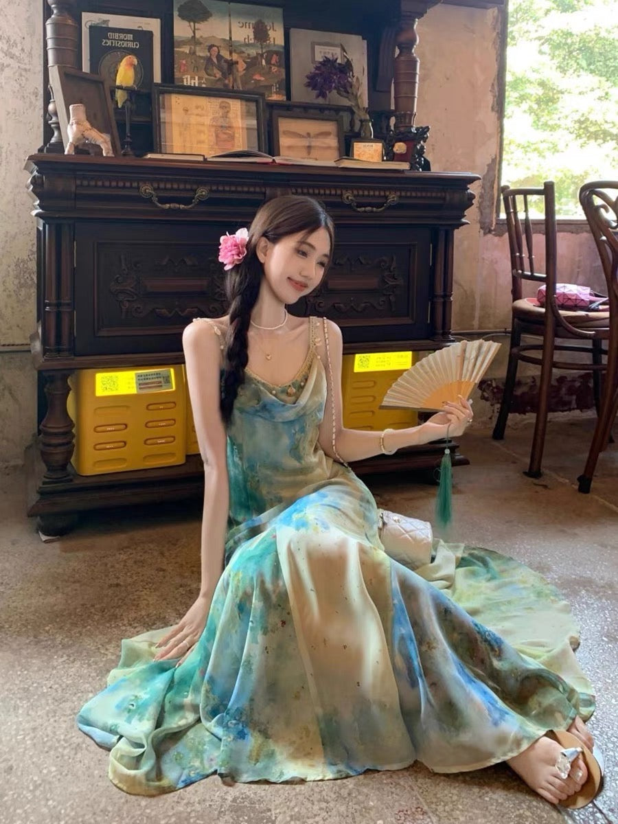 Aiertu  Sea Siren Ethereal Essence Style Dress Aiertu