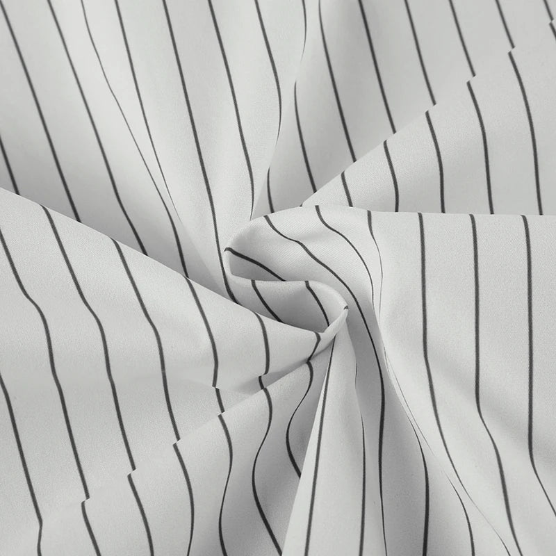 Aiertu  -  Fashion Chic Loose Stripe Women Shirt Top Buttons Long Sleeve Elegant Casual Autumn Blouse Streetwear Clothes Spring Aiertu