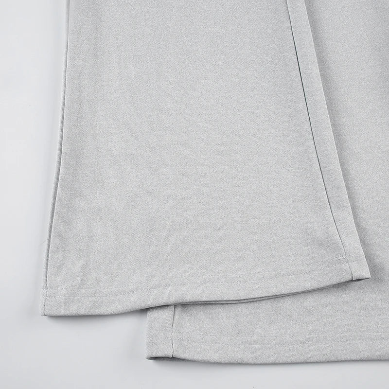 Aiertu  -  All-match Casual Pants Women Streetwear Drawstring Knitted Pants Autumn Basic Trousers Concise Slacks Sporty Sweatpants Aiertu