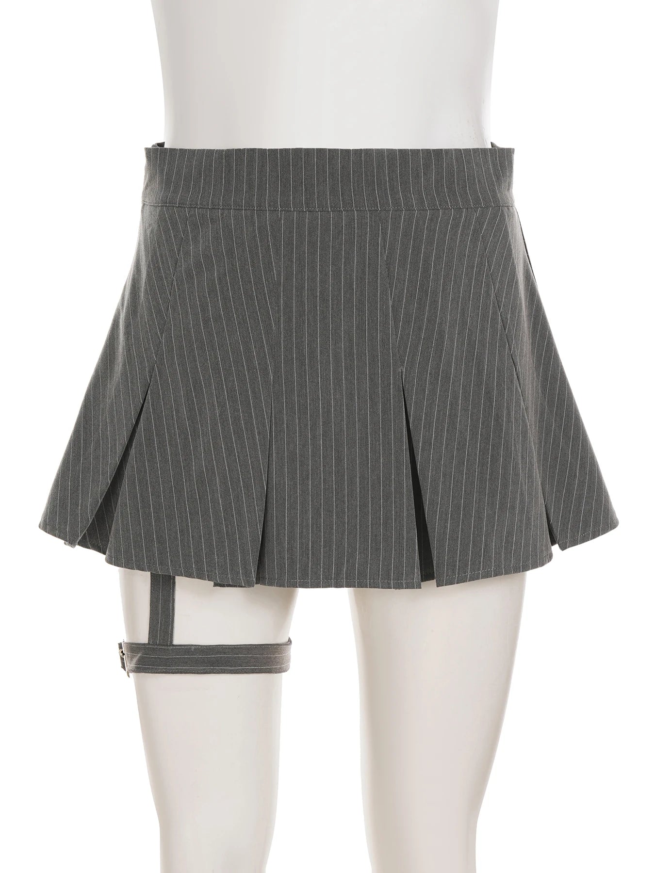 Aiertu  -  Preppy Style Striped A-Line Skirts With Shorts Casual Slim Mid-Waisted Mini Skirts Women 2025 Summer Fashion Streetwear Aiertu