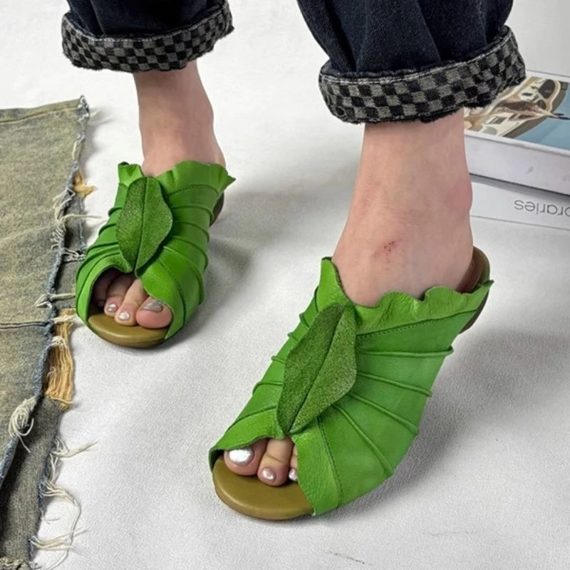 Aiertu  -  Women Slippers Designer Heeled Sandals New Shoes 2026 Summer Fashion Chunky Pumps Open Toe Elegant Sandalias De Mujer Dress Aiertu