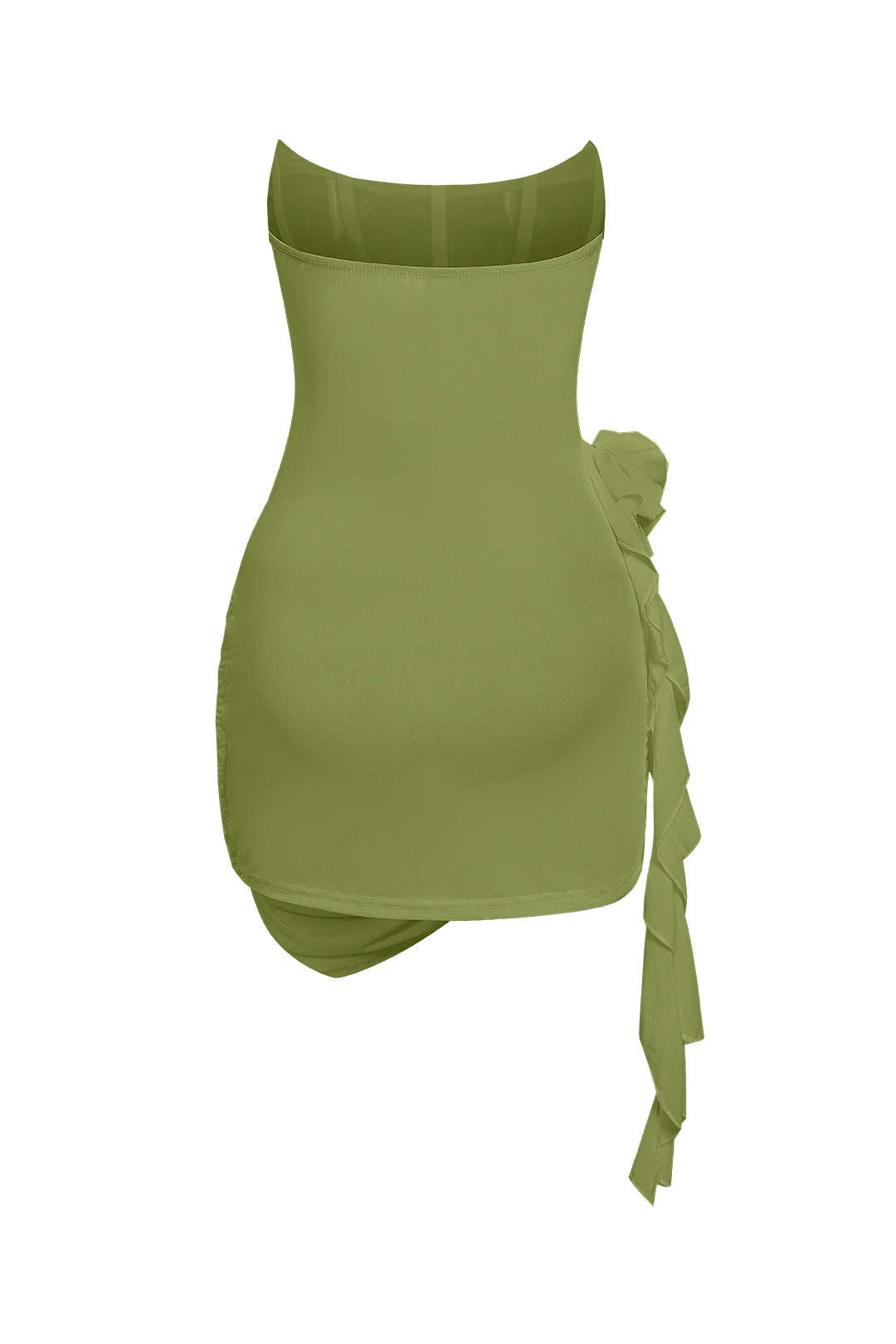 Aiertu  3D Floral Ruffle Corset Mini Dress Aiertu