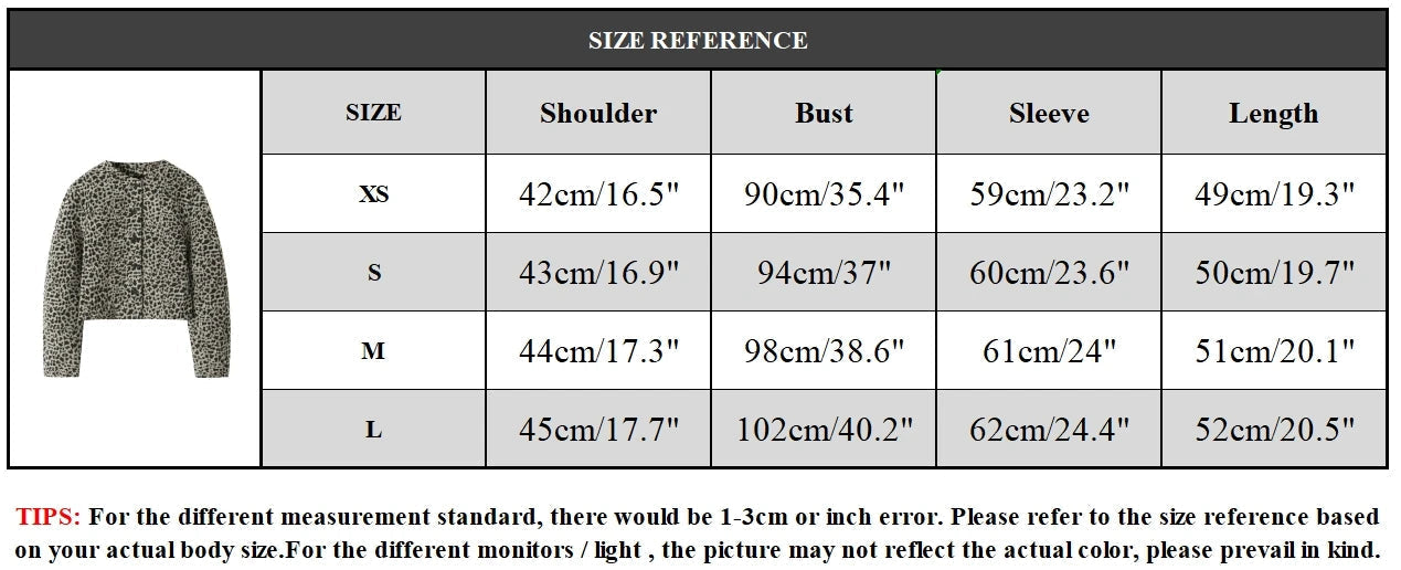 Aiertu  -  Women Fashion Printed Single Breasted Jackets Vintage O-Neck Long Sleeves Female Chic Lady Outfits Aiertu