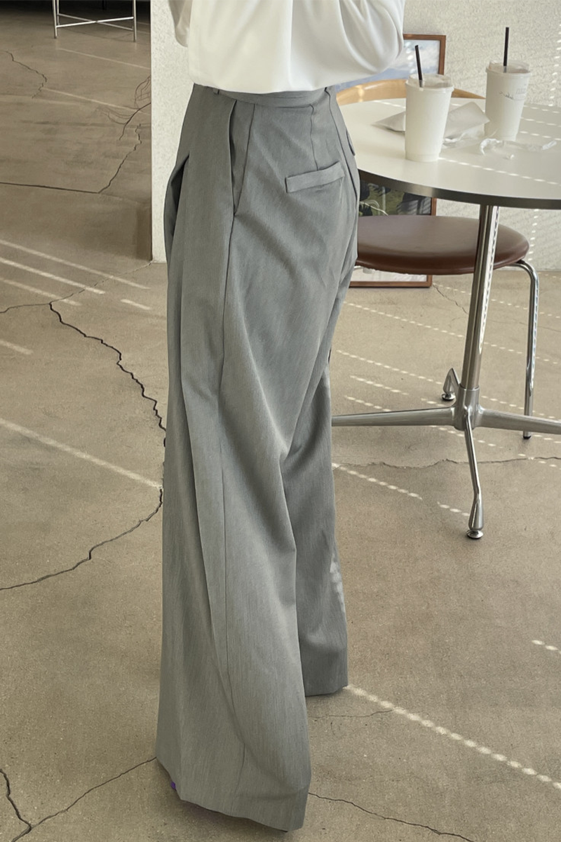Aiertu  -Casual Pocket Loose High Waist Wide Leg Bottoms aiertu