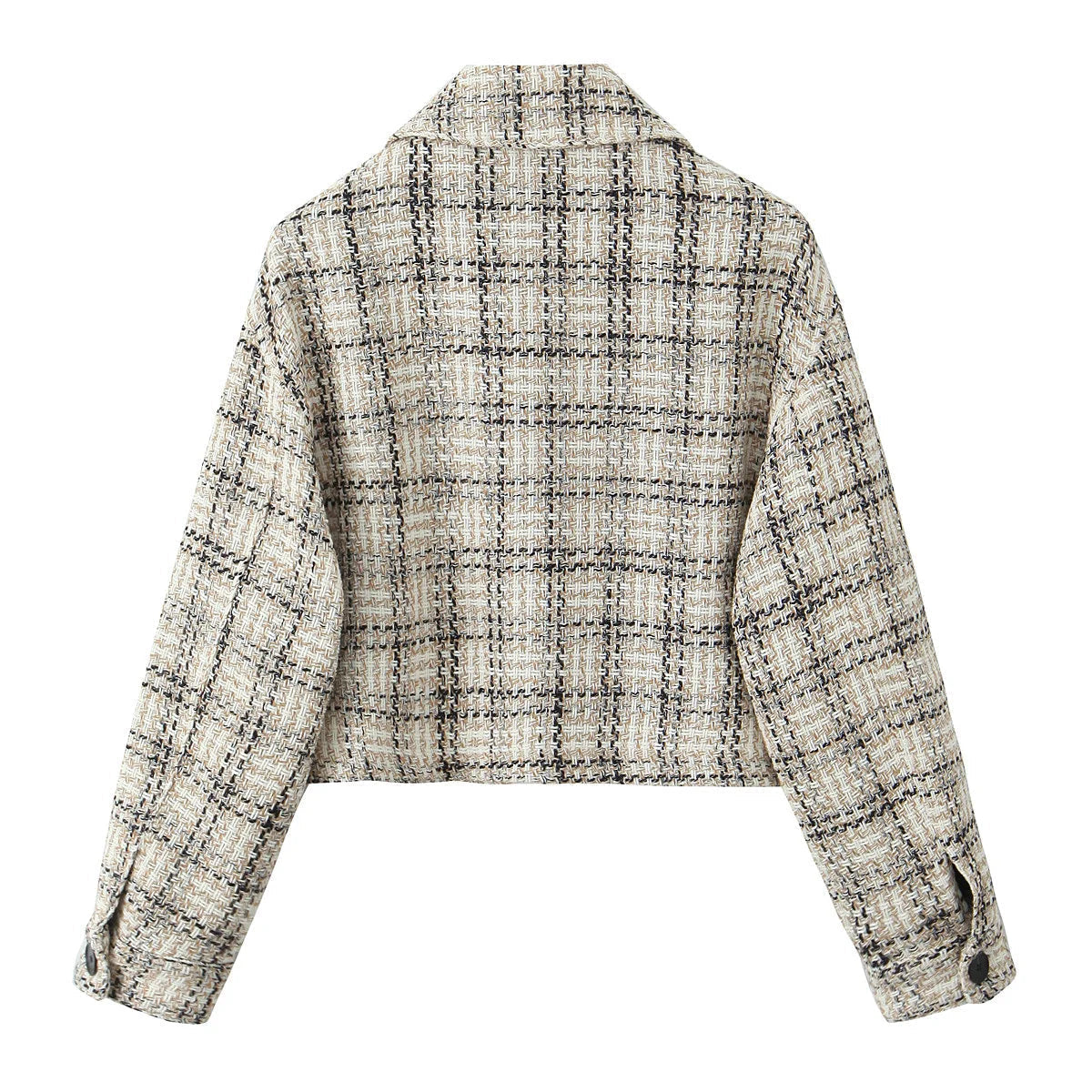 Aiertu  -  European and American style autumn new high-end temperament small fragrance style texture plaid jacket Aiertu