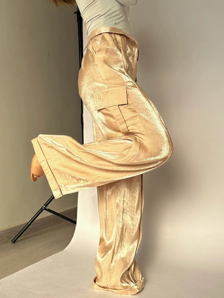 Aiertu  -  Women Baggy Pants Streetwear y2k Low Rise Cargo Pants 2026 Fashion Night Club Party Holiday Long Trousers Korean Style Aiertu