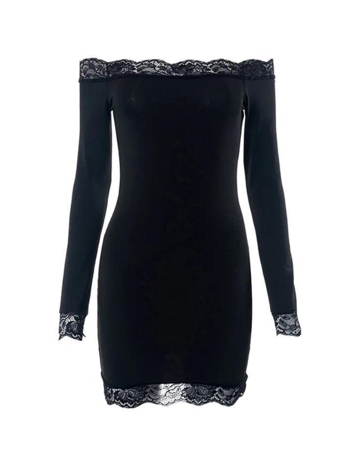 Aiertu  -  Lace Bandeau Slim Mini Dress Aiertu