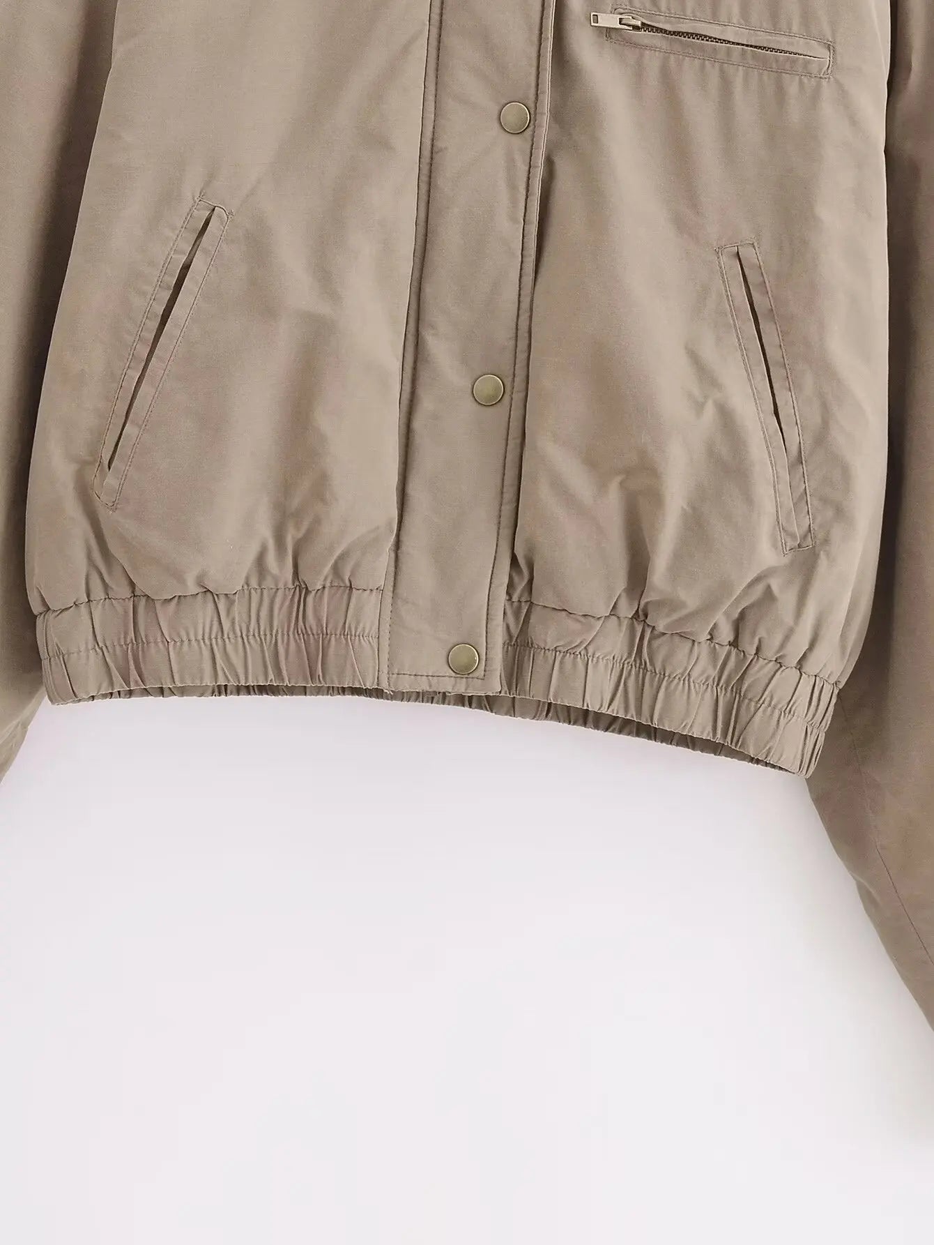 Aiertu  -  European and American style fashion contrast color collar cotton coat women's winter new style warm cotton coat jacket tops Aiertu