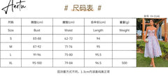 Aiertu 2024 New Dinner Women Tight Top Dress Sexy Embroidered Lace Dress Vintage Dress Wedding Dresses Streetwear Sexi Night Dress Hot Aiertu
