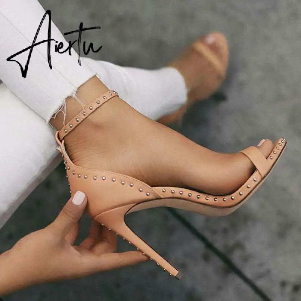 Aiertu 35-42 yards Sexy Ladies High Heels Women Shoes Summer Shoes Women Pumps Woman Party Shoes Super High Heel 11.5cm Aiertu