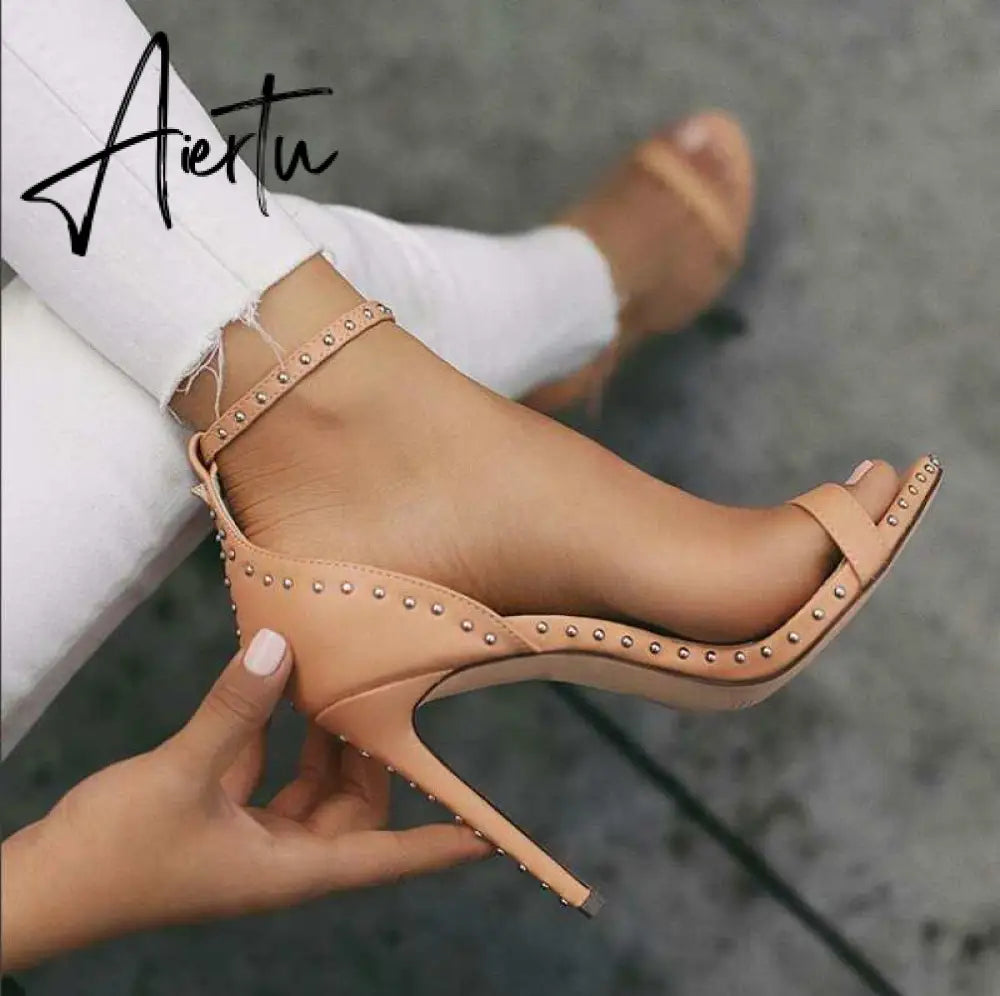 Aiertu 35-42 yards Sexy Ladies High Heels Women Shoes Summer Shoes Women Pumps Woman Party Shoes Super High Heel 11.5cm Aiertu