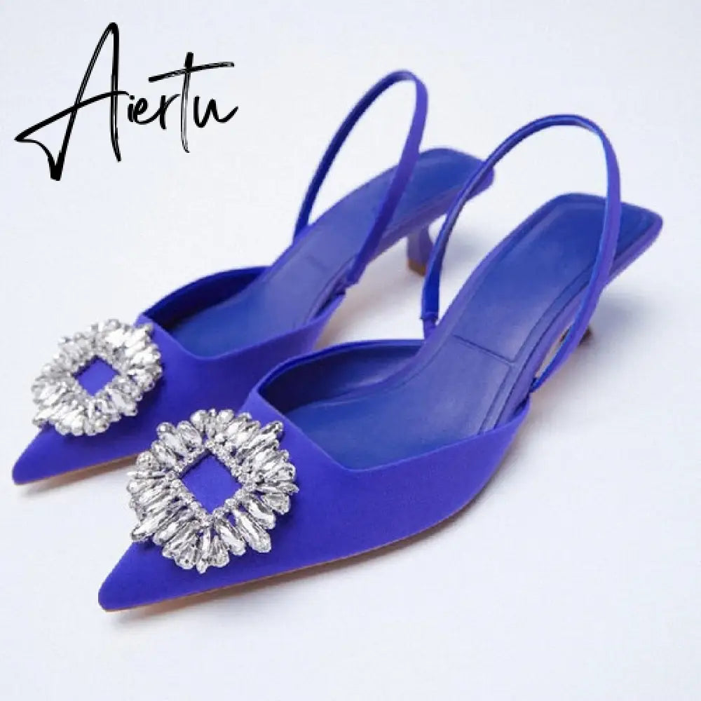 Aiertu African Party Shoe and Bag Set Sexy Heels Shallow Mouth Pointed Pumps Lace-Up Sandals Ladies Slip On Golden Crossdressers Beige Aiertu