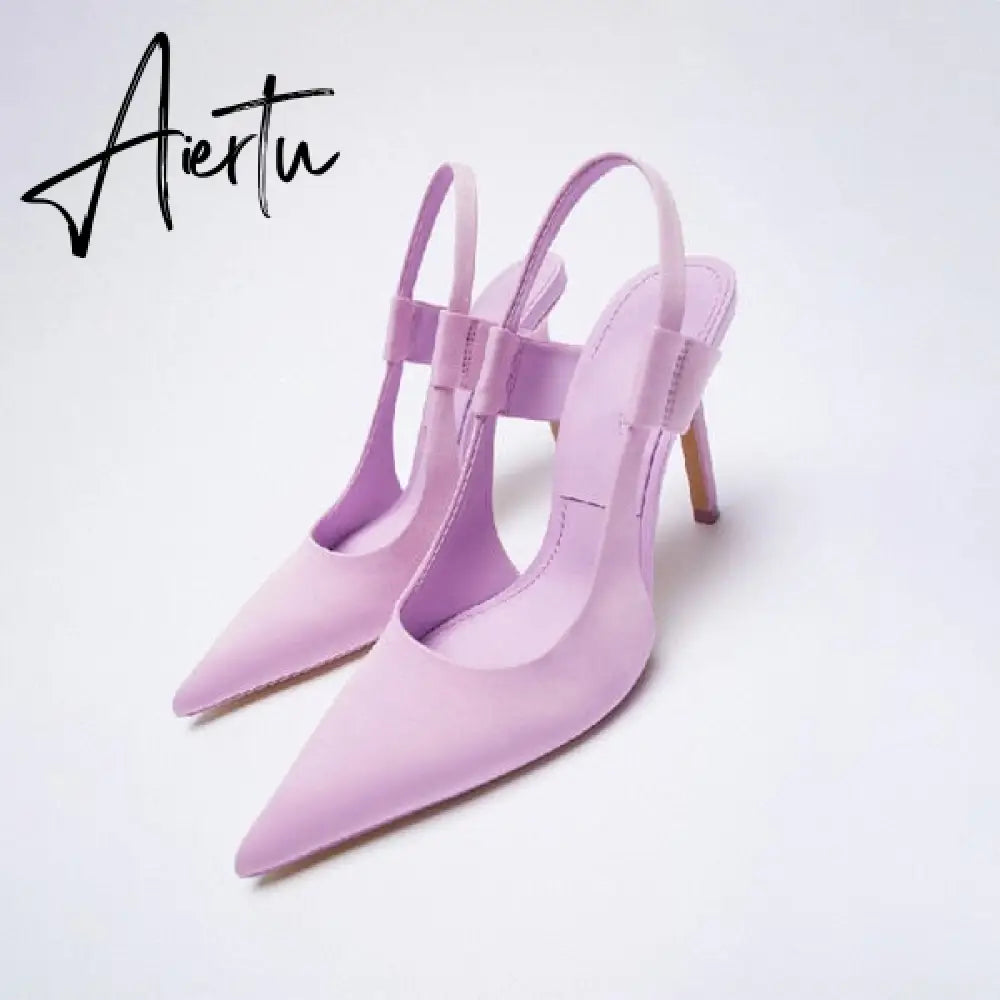 Aiertu African Party Shoe and Bag Set Sexy Heels Shallow Mouth Pointed Pumps Lace-Up Sandals Ladies Slip On Golden Crossdressers Beige Aiertu
