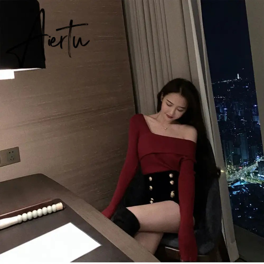Aiertu Autumn Winter High Waist Velvet Wide Leg Shorts Women Chic Double Breasted Short Pants Fashion Sexy Bottoms Casual Ropa Mujer Aiertu