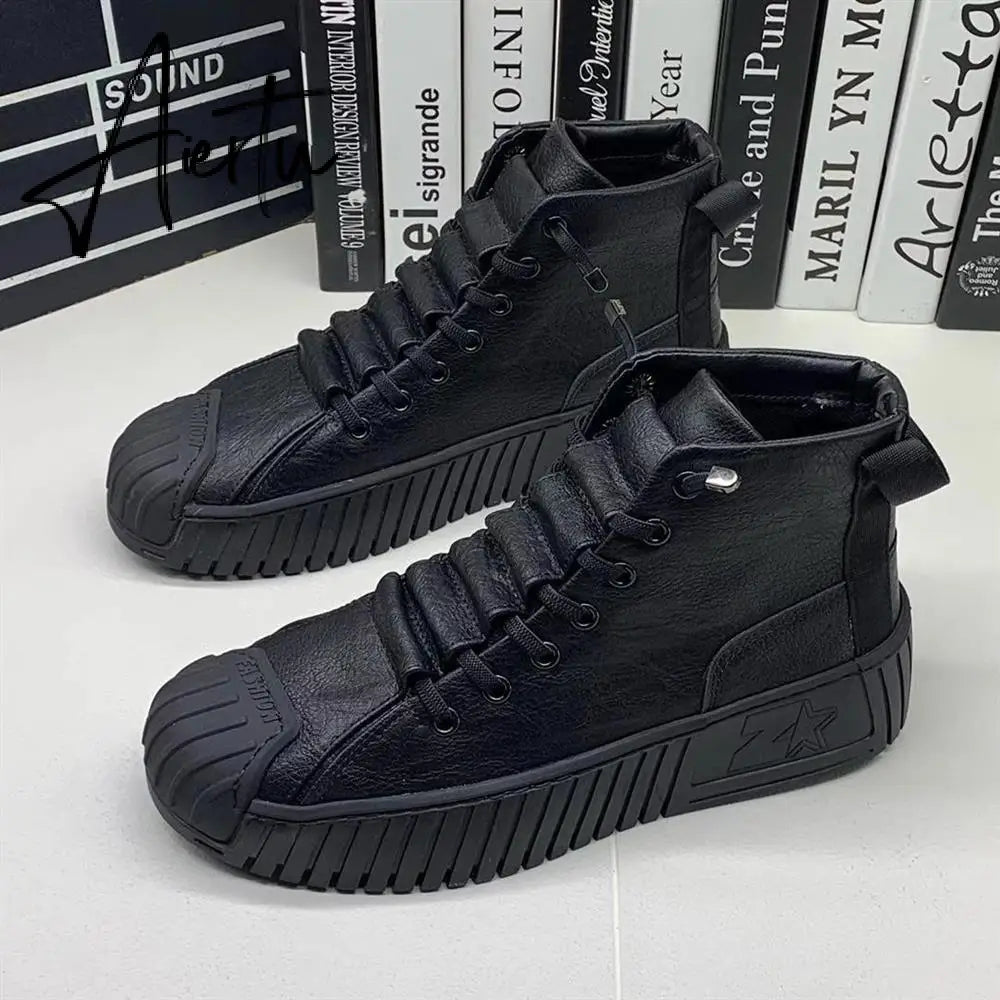 Aiertu  Autumn Winter New Male Martin Boots Increase Boots Fashion Casual Shoes Sneakers High-quality Thick-soled Shoes Men's Shoes Aiertu