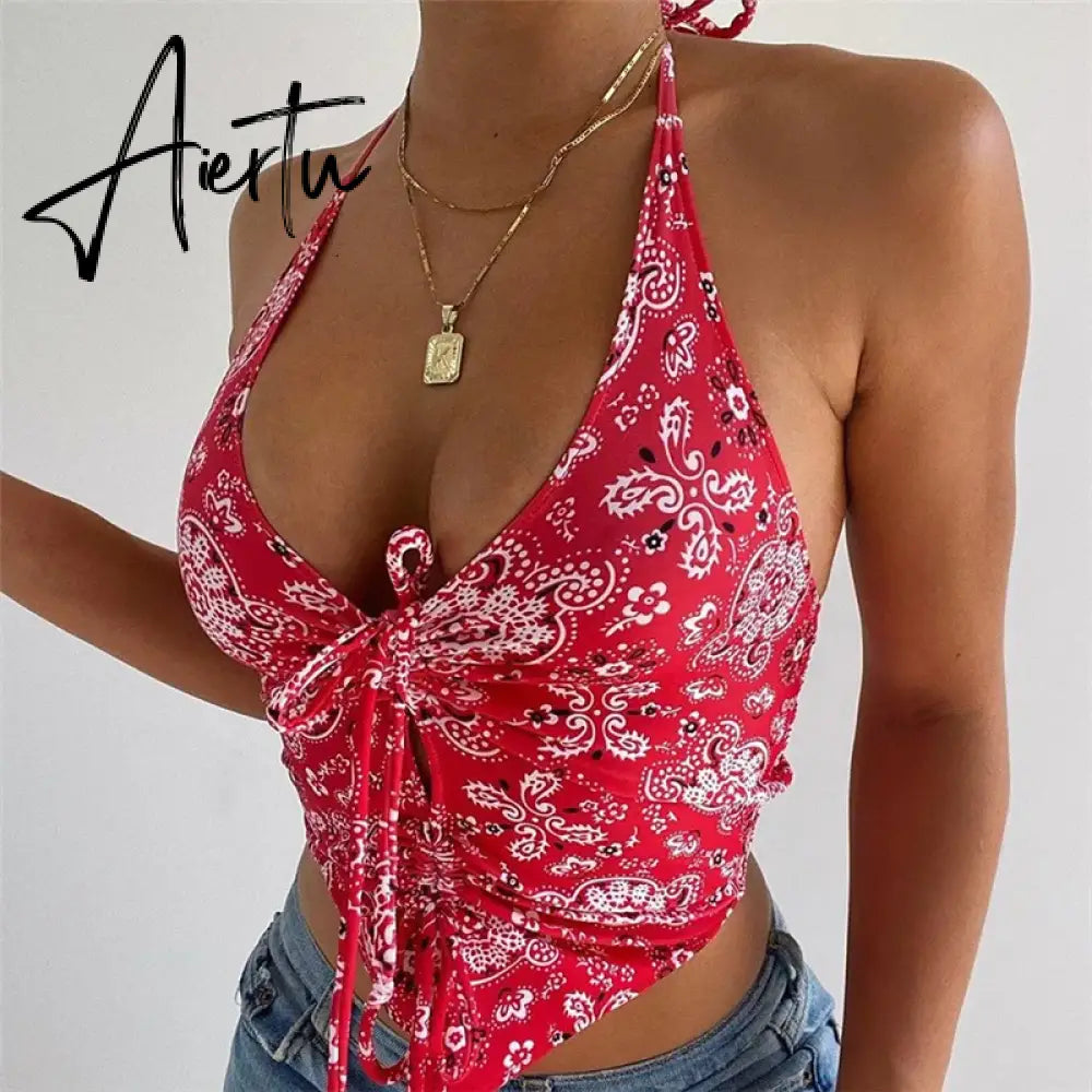 Aiertu Baby Tee Bustier sleeveless Clothes For YK2 Corset Sexy Tank Crop Top Women Cyber Accessories Summer Body Blouse Aesthetic Aiertu