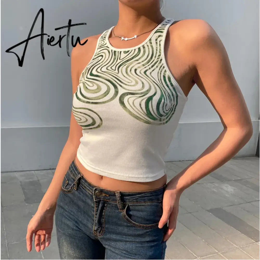 Aiertu Baby Tee Bustier sleeveless Clothes For YK2 Corset Sexy Tank Crop Top Women Cyber Accessories Summer Body Blouse Aesthetic Aiertu