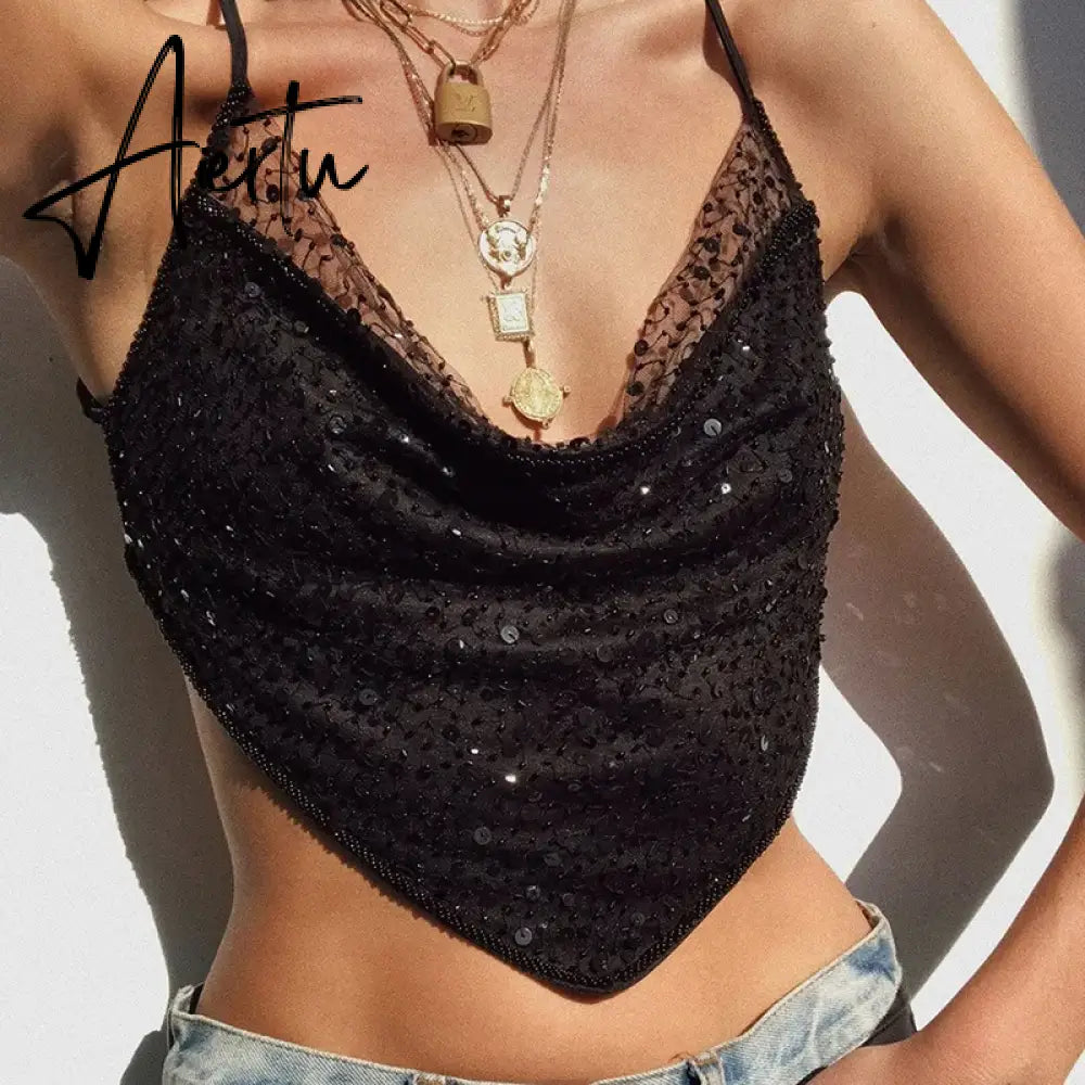 Aiertu Baby Tee Bustier sleeveless Clothes For YK2 Corset Sexy Tank Crop Top Women Cyber Accessories Summer Body Blouse Aesthetic Aiertu
