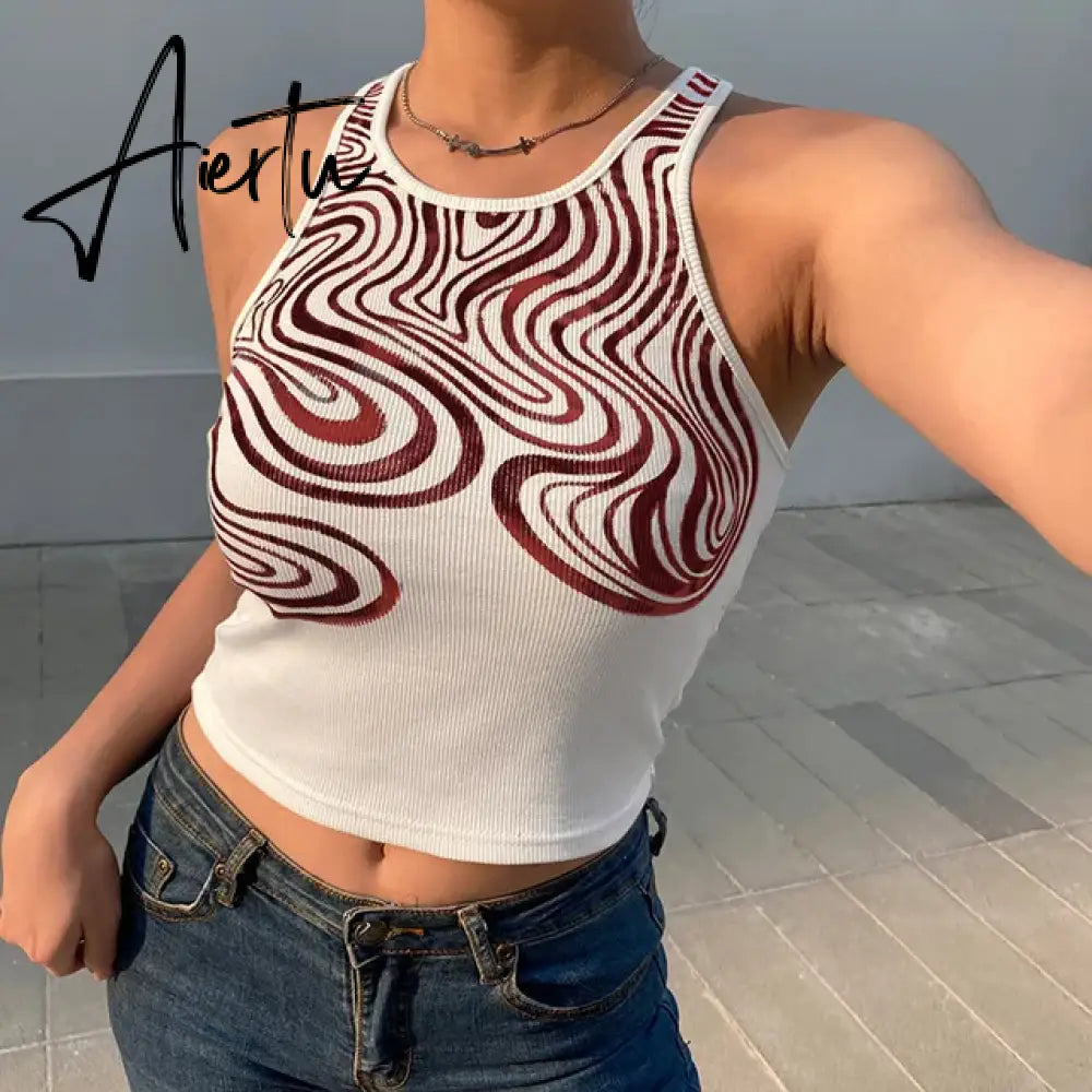 Aiertu Baby Tee Bustier sleeveless Clothes For YK2 Corset Sexy Tank Crop Top Women Cyber Accessories Summer Body Blouse Aesthetic Aiertu