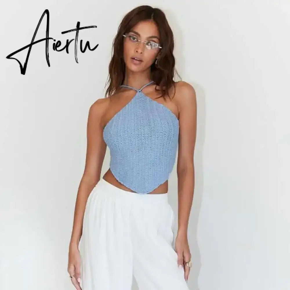 Aiertu Baby Tee Bustier sleeveless Clothes For YK2 Corset Sexy Tank Crop Top Women Cyber Accessories Summer Body Blouse Aesthetic Aiertu