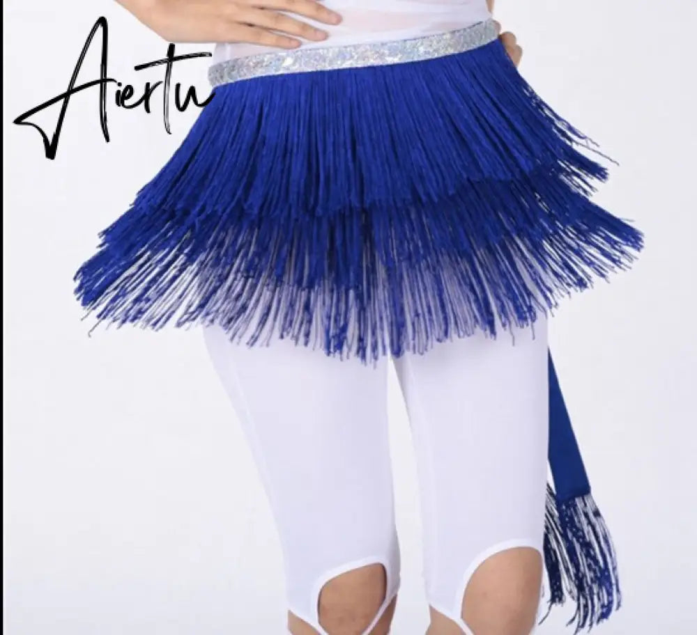 Aiertu Belly Dance Hip Scarf Skirt for Women Tassel Fringes Costume Belt Tribal Fringe Wrap Belt Mini Skirts Aiertu