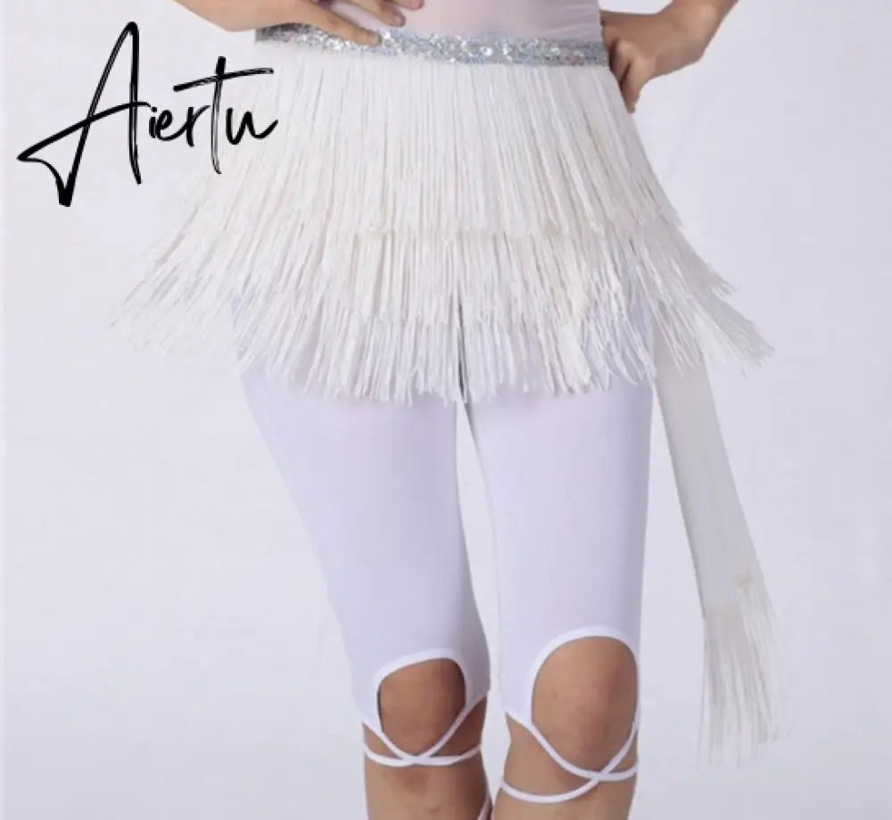 Aiertu Belly Dance Hip Scarf Skirt for Women Tassel Fringes Costume Belt Tribal Fringe Wrap Belt Mini Skirts Aiertu