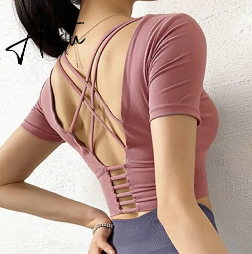 Aiertu  Cloud Hide Sexy Sports Bra Women Fitness Long Sleeve Underwear Blouse Push Up Yoga Crop Top Running Gym Shirt Winter Activewear Aiertu