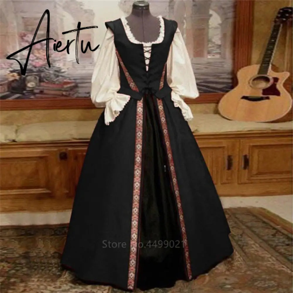 Aiertu  Cosplay Medieval Renaissance Gown Robe Victoria Palace Princess Dress Halloween Carnival Party Costumes for Women Adult Costumes Aiertu