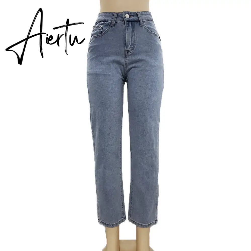 Aiertu Cotton Bandage Cut Out Sexy Y2K Jeans Autumn Winter Women Fashion Streetwear Outfits Denim Pants Trousers Aiertu
