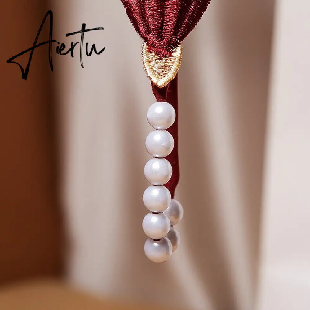 Aiertu Embroidery Flower Massage Beads G-String Women T Panties Beautiful Sexy Mini Buttocks Low Rise Whore Thong Briefs Lingeries Aiertu