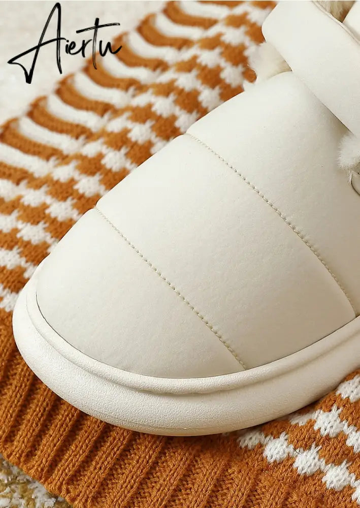 Aiertu Fashion Women's Boots Winter Cotton Shoes Woman New Couple Plush High-top Outdoor Down Fabric Warm Fur Ankle  for Ladies Aiertu