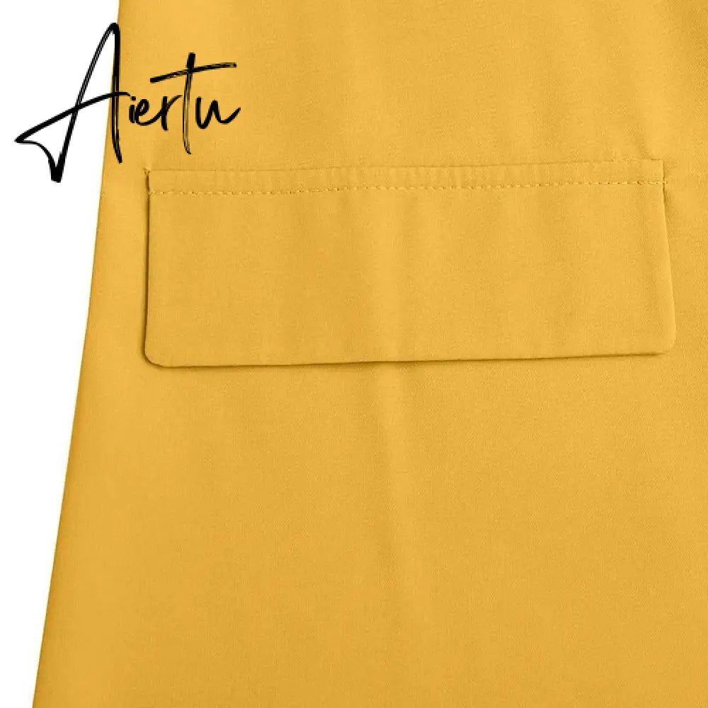 Aiertu Fashion Women's Business Suits Autumn OL Long Sleeve Blazer and High Waist Pants  Casual Solid Oversized Sreetwear Aiertu