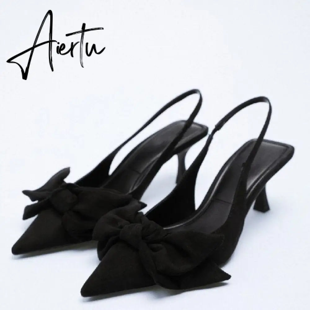 Aiertu High Heels Pointed Toe Lace-Up Shallow Mouth Slip On Women's High-Heeled Shoes Sexy Pump Sandals Ladies Spikes Gold Slip-On Beig Aiertu