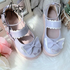 Aiertu Kaweii Lolita Shoes Sweet Summer Mary Janes Woman Flats Patchwork Japanese Style Fashion Cute Party Jk Shoes for Girls Aiertu