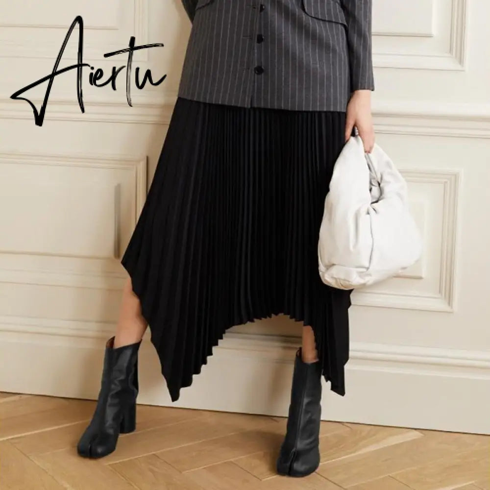 Aiertu Luxury Brand Designer Split Toe Ankle Boots New Fashion Chunky Round High Heels Women Boots Winter Tabi Shoes Short Boots Aiertu