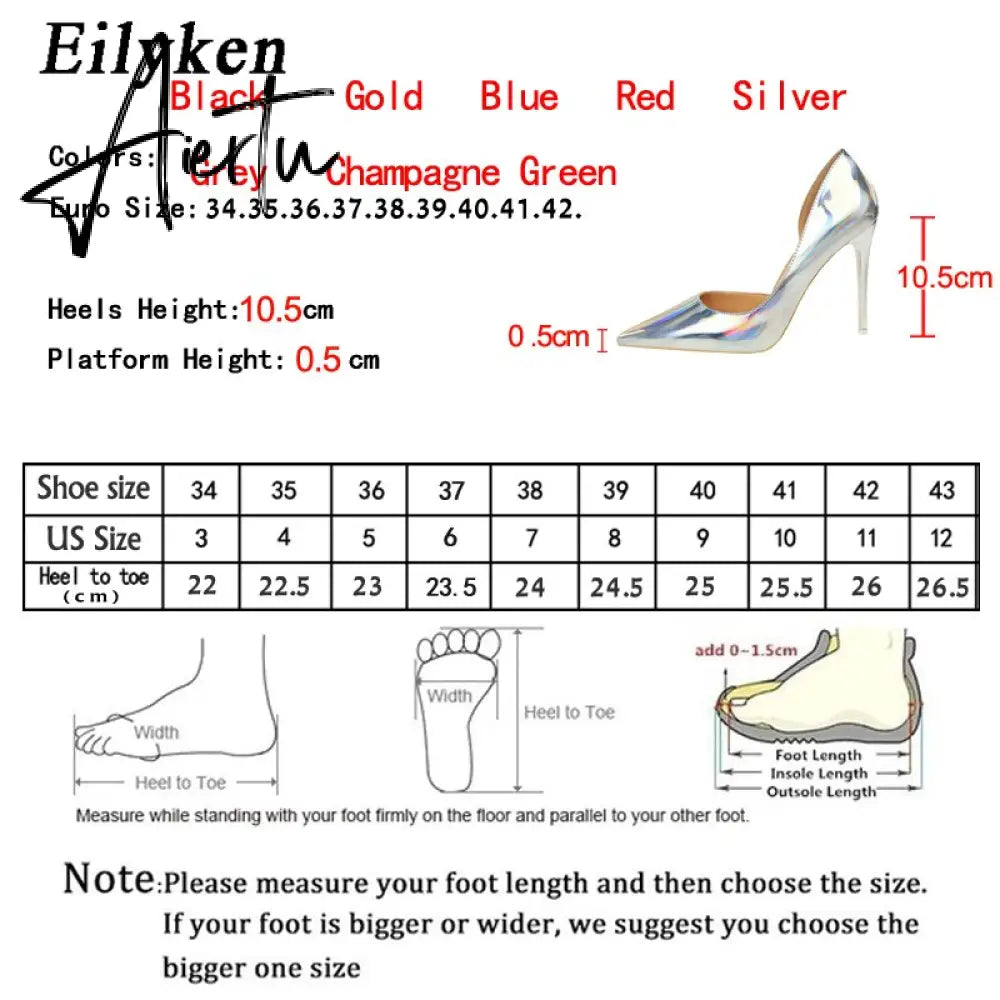 Aiertu New Fashion Patent Leather Office Pumps High Heels Shoes Women Sexy Pointed toe Shallow Party Wedding Shoes Aiertu