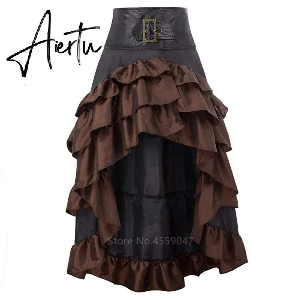 Aiertu  New Halloween Costumes for Women Adult Medieval Dress Vintage Renaissance Ruffle Skirt Carnival Performance Middle Ages Dresses Aiertu