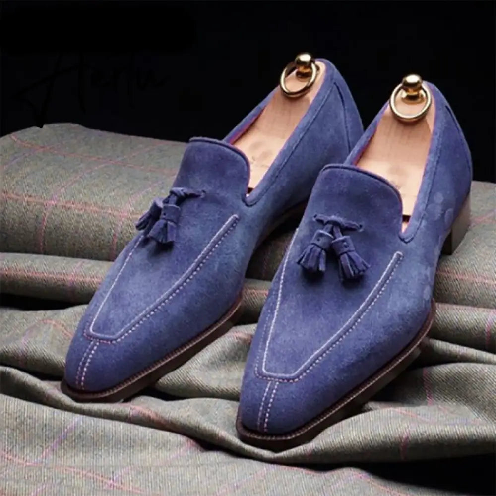 Aiertu New Men Shoes Low Heel Fringe Shoes Dress Shoes Brogue Shoes Spring Ankle Boots Vintage Classic Male Casual Yk294 Aiertu