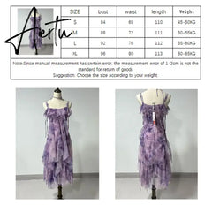 Aiertu NEW Women Gothic Ruffle autumn Sleeveless Midi Dress Mesh Party Dress Female Solid prom Dress vestidos para Aiertu