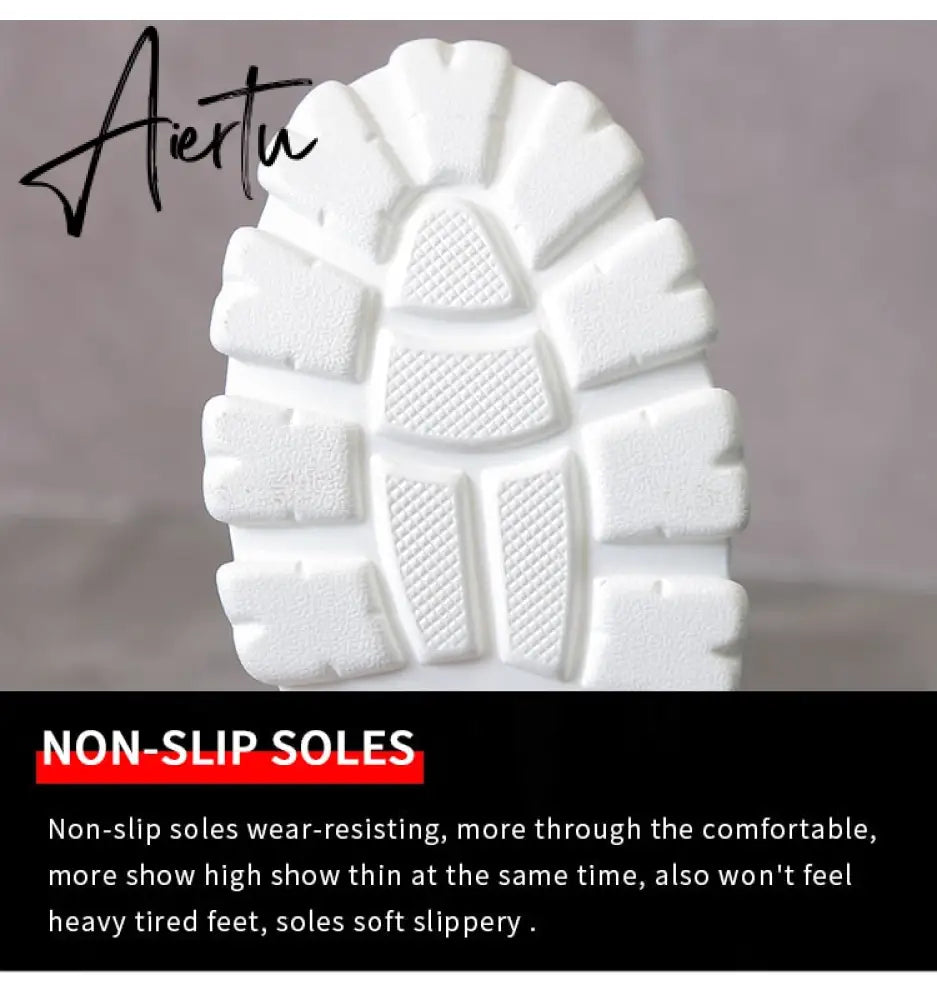Aiertu New Women's Sandals Summer Breathable and Comfortable Designer Toe Sandals Thick Bottom Waterproof Platform Roman Sandals Aiertu